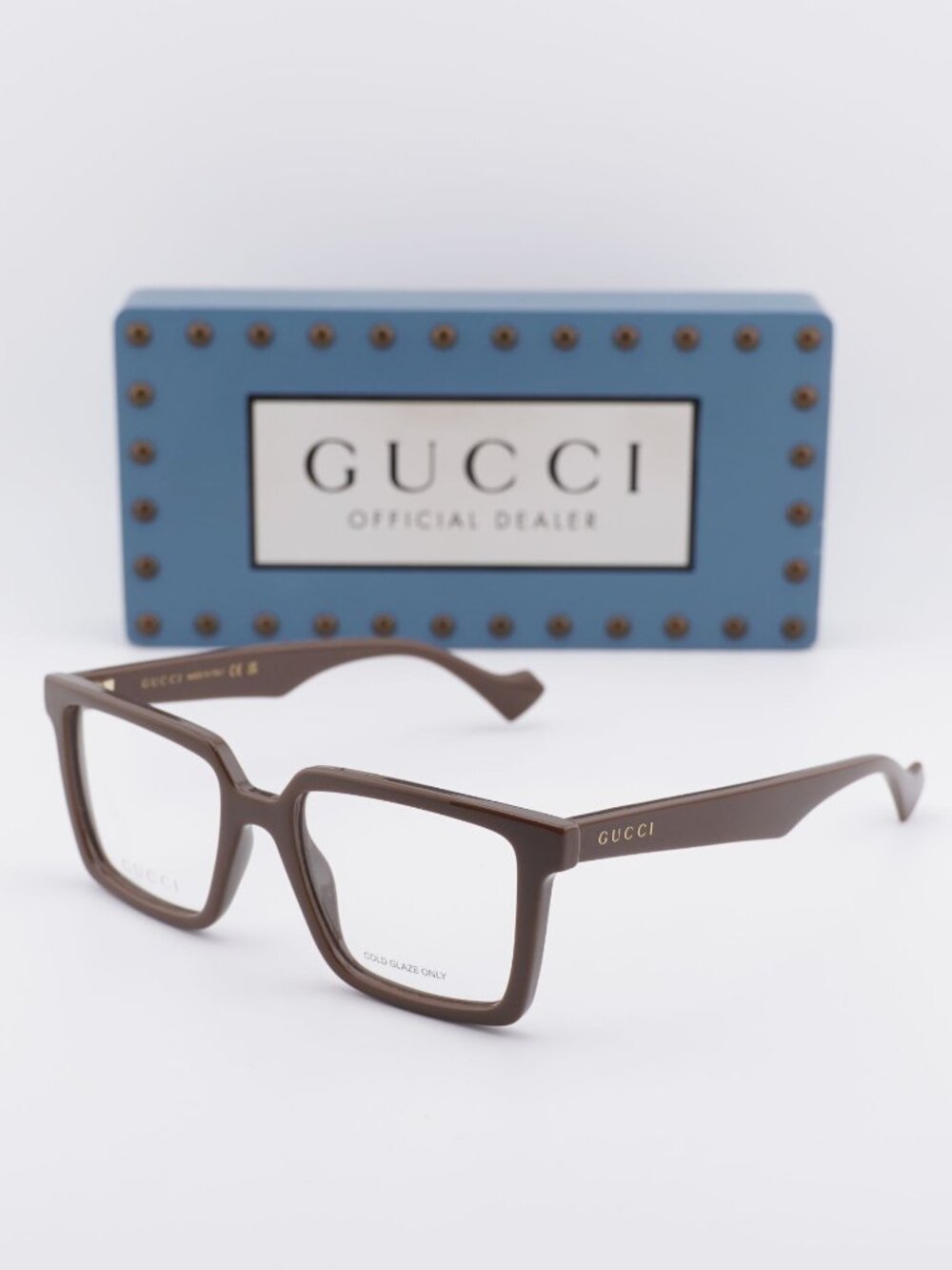 Gucci GG1540O 003 Square Eyeglasses Brown 52mm
